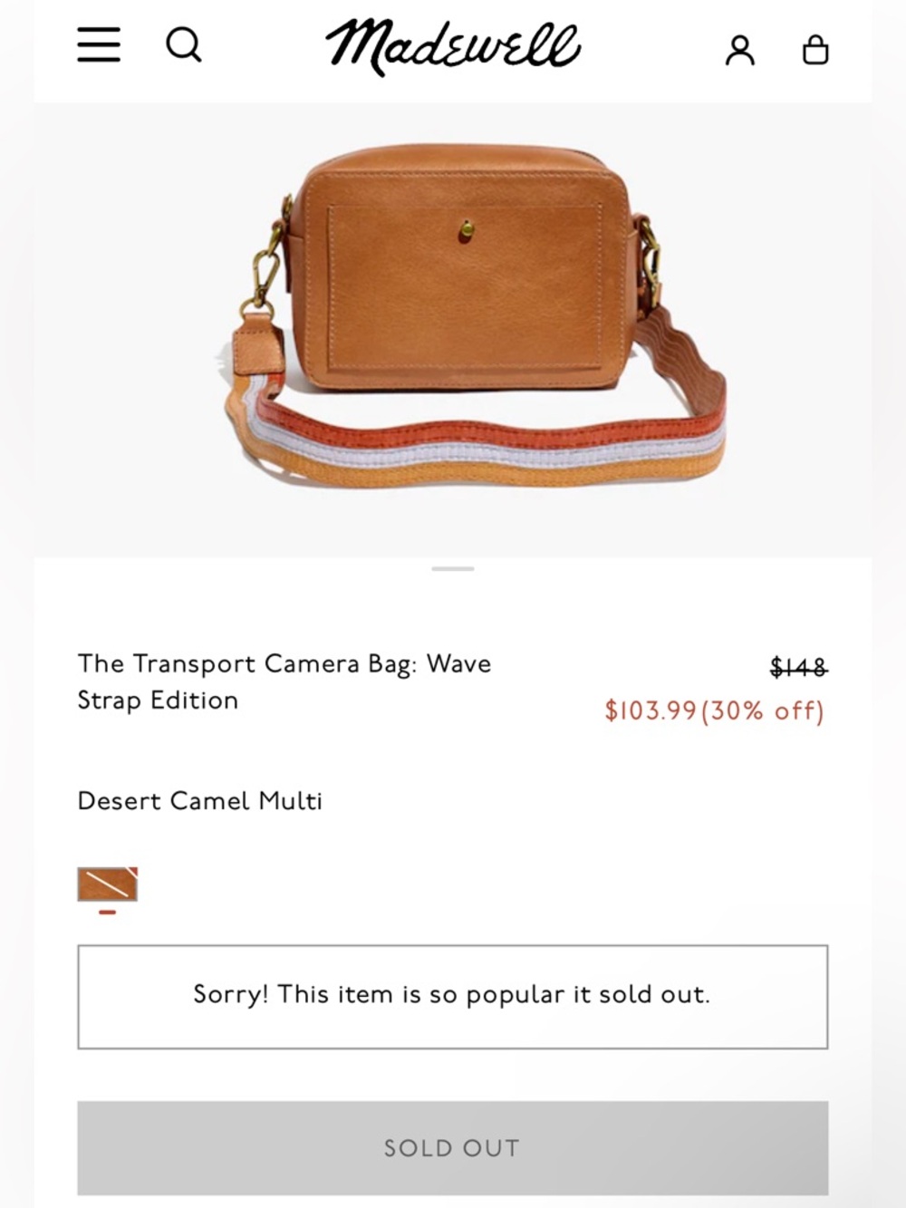 Brown Leather Guitar Strap Madewell Transport Camera Bag